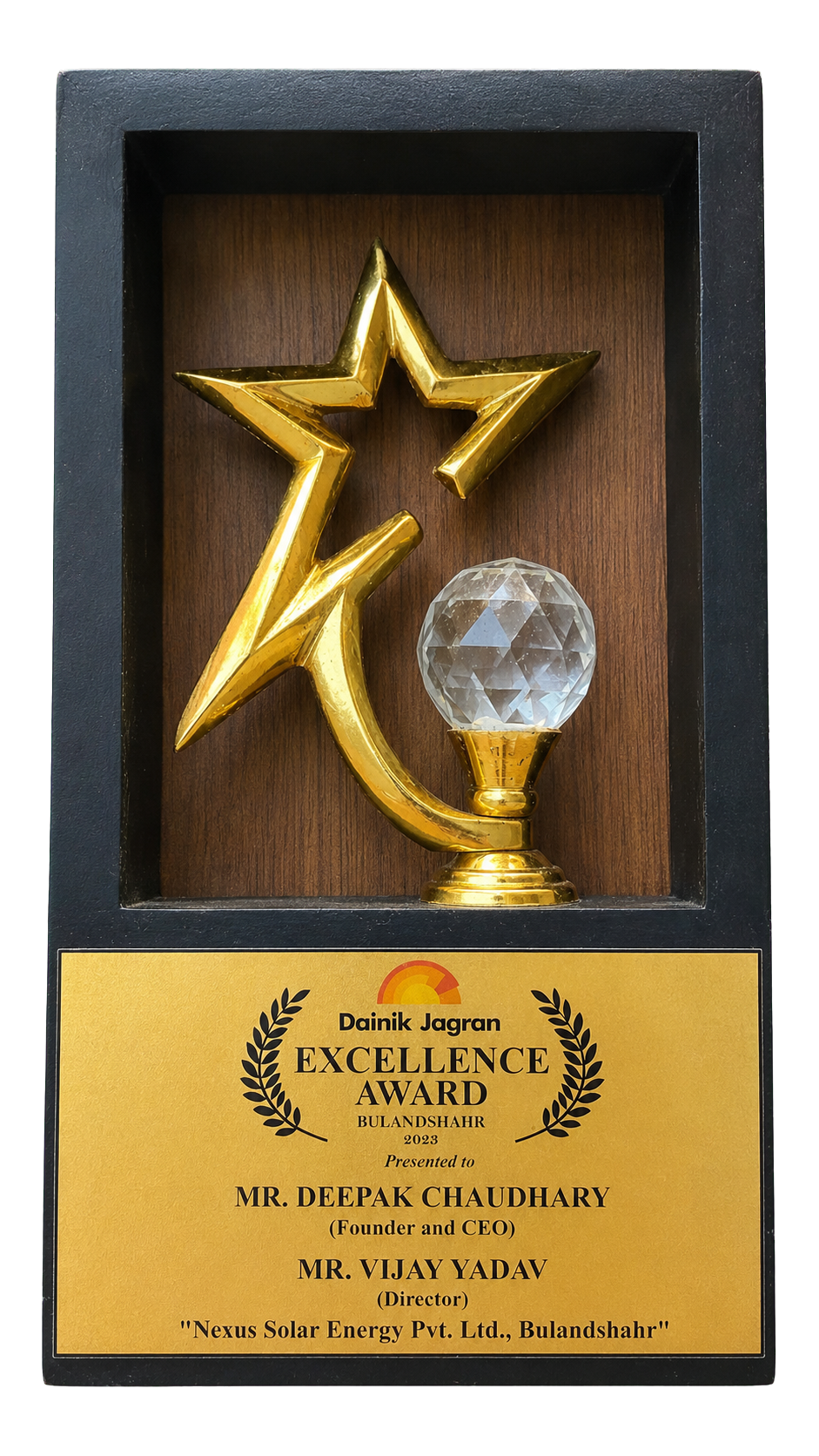 Dainik Jagran Excellence Award 2023 presented to Mr. Deepak Chaudhary