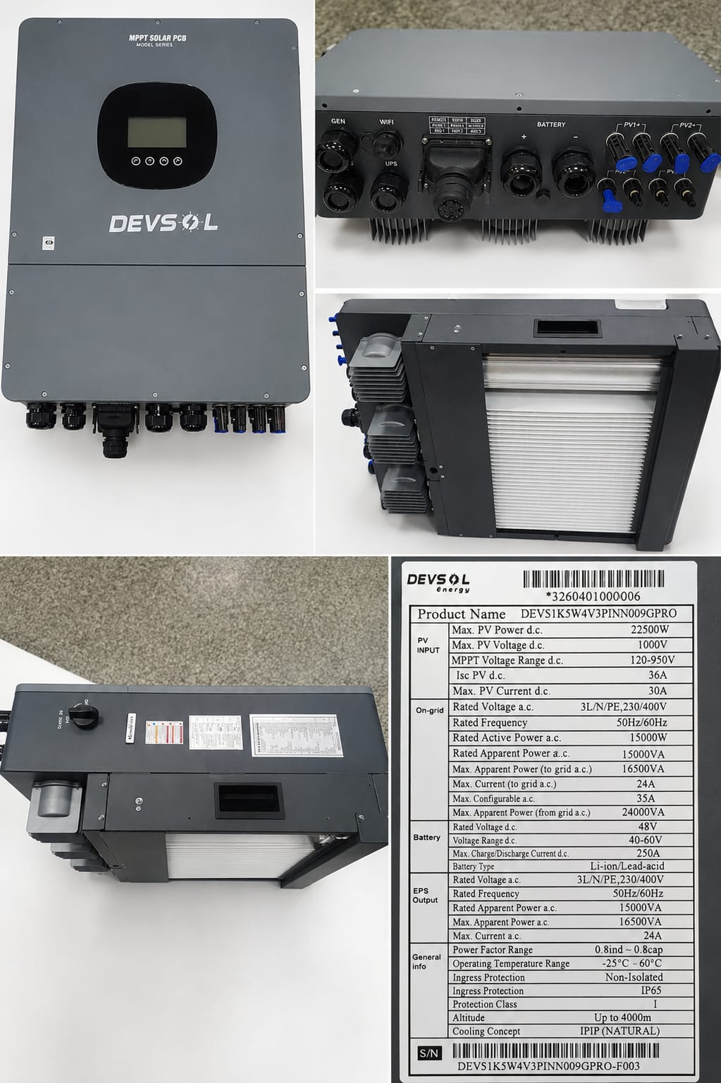 15kw 48v Three-phase Hybrid 9g pro IP65